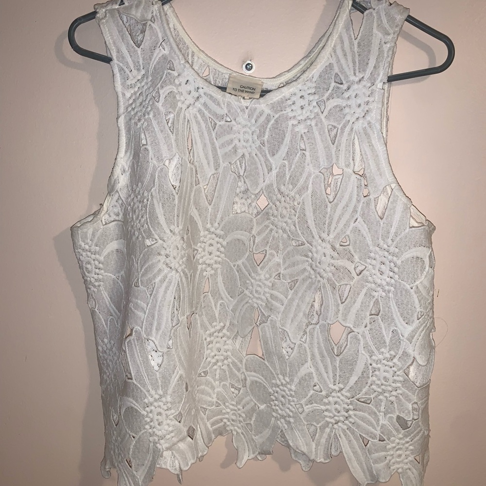 Floral Cut Out Top